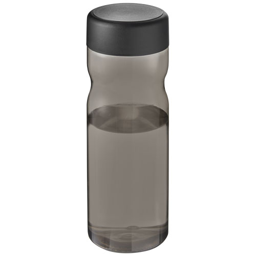 Bouteille à personnaliser 650 ml couvercle H2O Active® Base Tritan™ Charbon et Noir